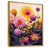 Toile avec cadre flottant or