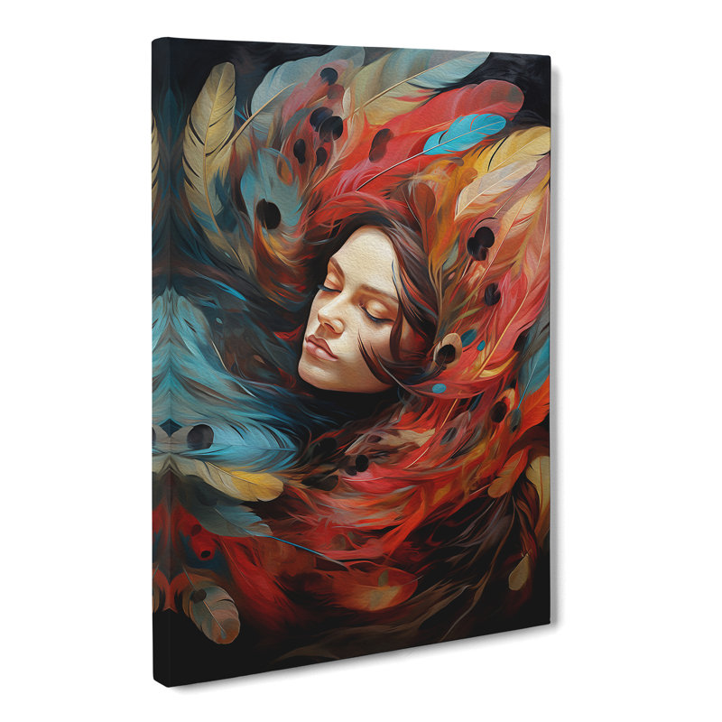 Feather Dadaism - Print, 50cm H x 35cm W x 3cm D