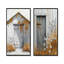 «Country Charm I» - ensemble d'art mural paysage de ferme 2 pièces-556101543-556101553