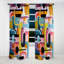 Collage amusant géométrique Mid-Century I - rideau occultant géométrique abstrait - 1 panneau-107552646