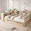 Lit de jour simple en bois massif de style scandinave pour enfants, tiroirs de rangement, bureau, port de charge et bibliothèque, naturel-1707192189