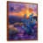 Toile avec cadre flottant brun