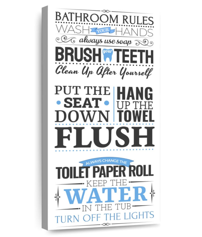 Plaque murale pour salle de bain