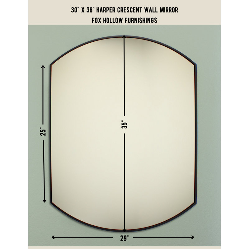 Miroir mural Harper de 30 po x 36 po à fixation murale horizontale / verticale à fixer au mur, idéal comme miroir d'entrée, de vestibule, de vestibule ou de salle de bain, chrome