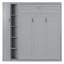Lit escamotable double, lit escamotable avec tablettes et garde-robe-402134540
