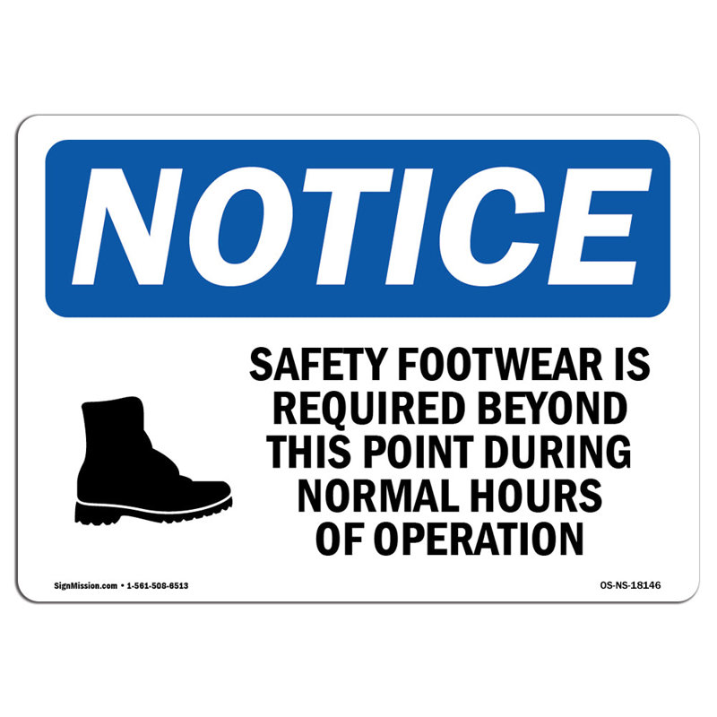 Des chaussures de sécurité sont requises