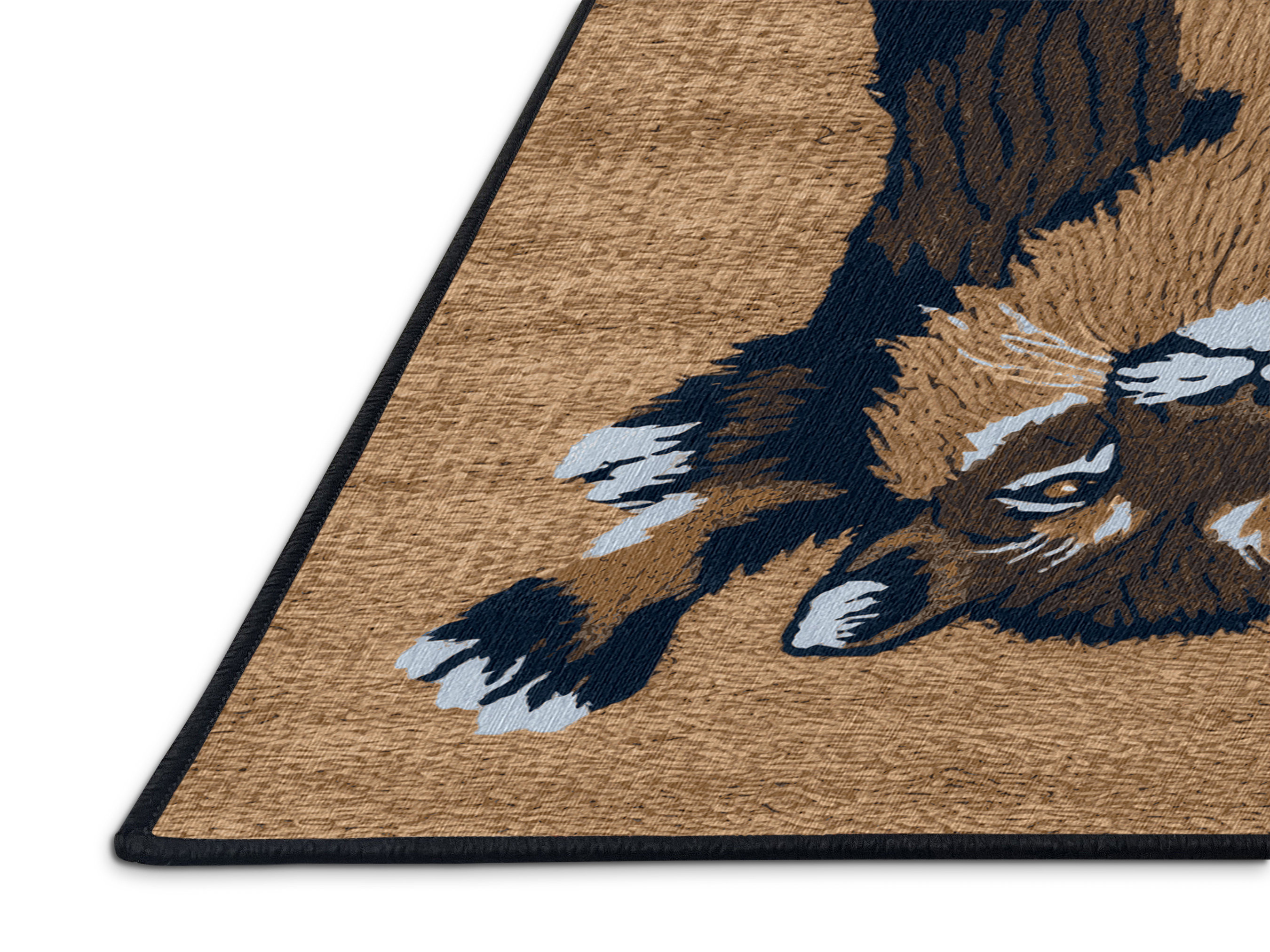 Foundry Select Washable Mountain Lions Big Cats Area Rug | Wayfair