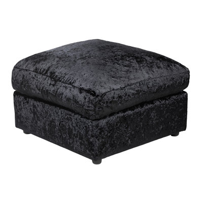 Romelia Wide Square Footstool Ottoman