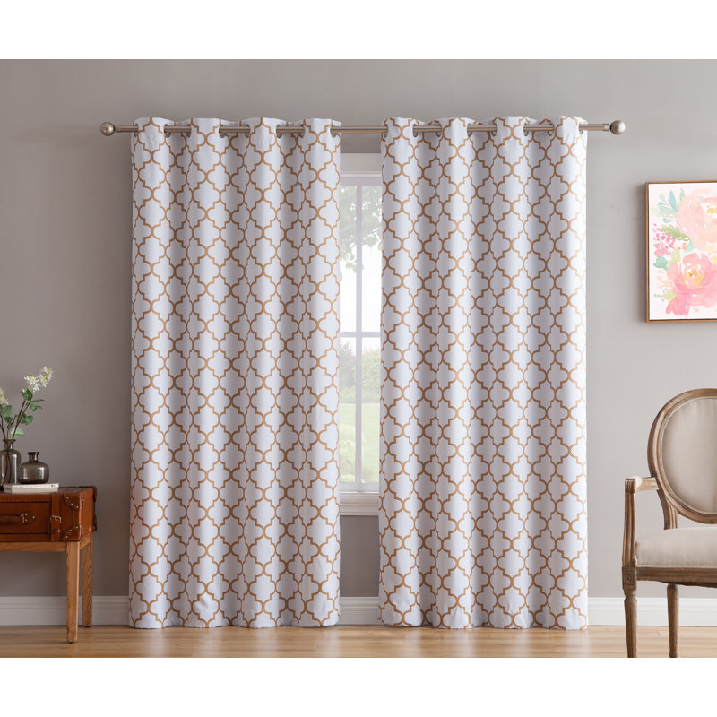 Alexuis Blackout Curtain Pair, Black, 52" W x 84" L