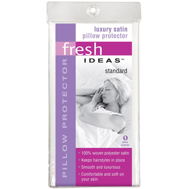 Protecteur de coussin satin idea ideas, Blanc