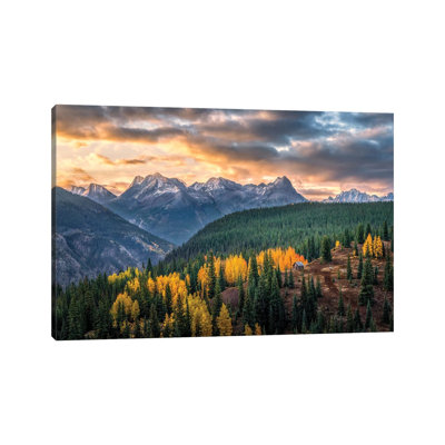San Juan Mountain Autumn Sunrise - Colorado Fall Colors Landscape 1 Piece Wall Art on Canvas