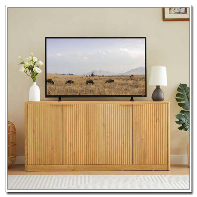 4-Door Wavy Storage Cabinet