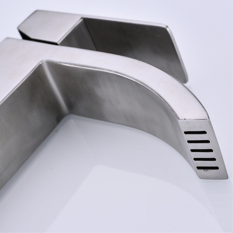 Waterfall Spout Faucet For Bathroom Sink, Single Handle Design, Pop - Up Drain Sinks With Overflow, Corrosion, Stable Stream Sink Style Spout, Control, Tight Seal, Brushed Nickel, And Build