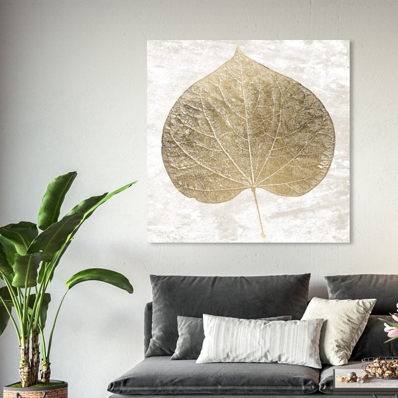 "Cercis Gold Leaf" - impression sur toile tendue, 40 po x 40 po