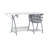 56.75'' x 23.75'' Foldable Split Top Table with Sewing Machine Platform-37244115-37244116