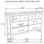 Commode 6 tiroirs Pelton