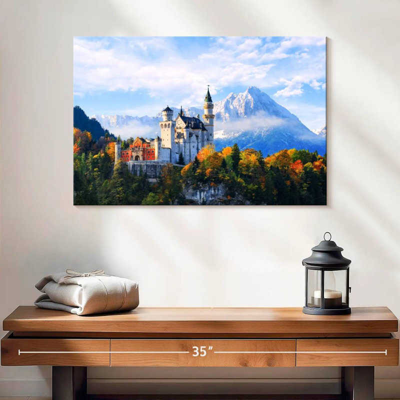 Château de Neuschwanstein, Alpes bavaroises, H 16 po x l 24 po