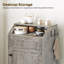 Armoire à déchets 10 gallons, armoire à poubelle autoportante, recyclage en bois avec porte rabattable, poubelle de cuisine cachée-126517299