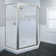 Deluxe 57.625'' W 68.9'' H Framed Neo-angle Reversible Shower Enclosure