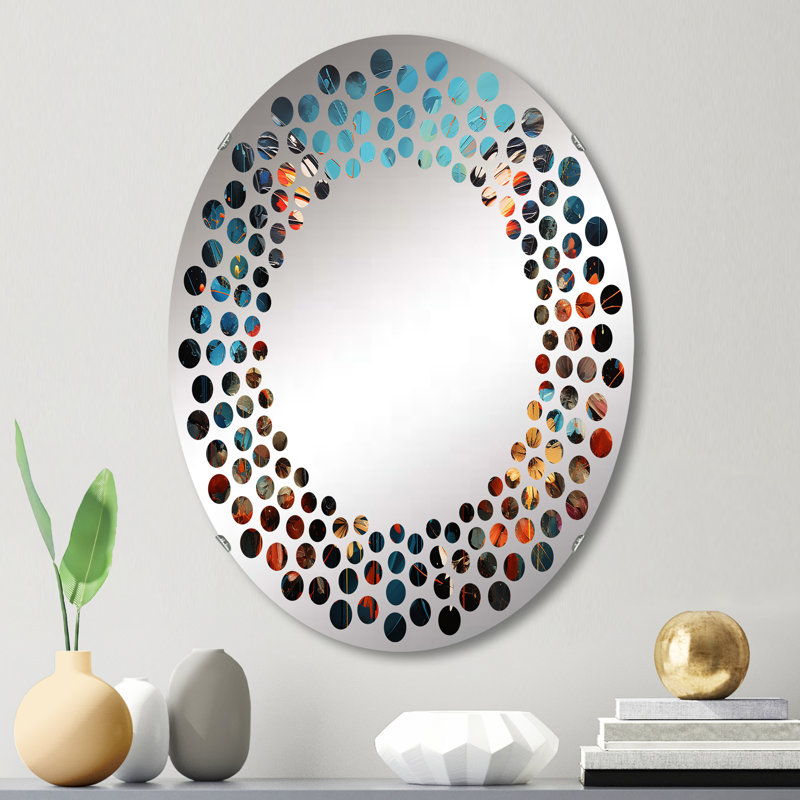 Butterfly Graffiti Style - Miroir mural à pois MIR107664 O, L 20 po x H 30 po