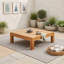Table basse carrée extérieure en bois-1760778139