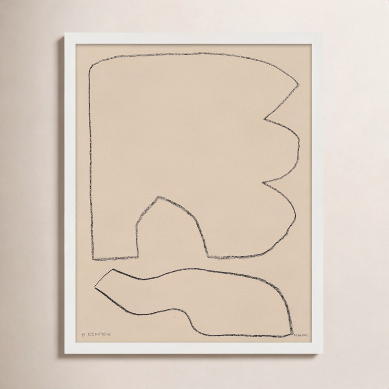 «Freya 3» par Michael Kempen - reproduction de cadre photo, H 38 po x l 30 po x P 1,25 po, Blanc