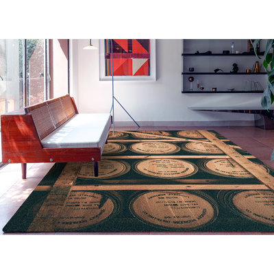Tapis noir/brun