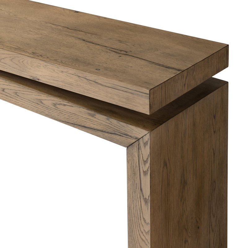 Matthes Solid Wood Console Table, Rustic Gray, 30.75" H x 78.75" W x 15" D
