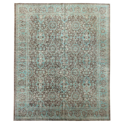 Amritsar One-of-a-Kind 9' X 10'1" New Age Wool Area Rug in Gray