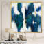 «Blue Glam Texture I», reproduction sur toile encadrée-48346623-48346625