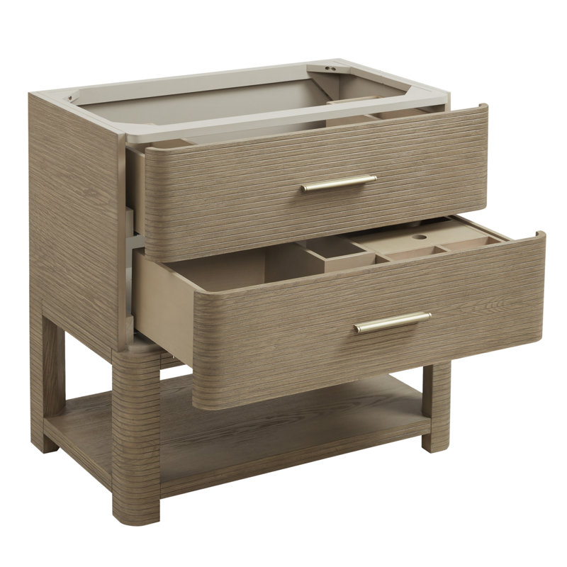 Lucian 36'' W Single Vanity, Victorian Silver