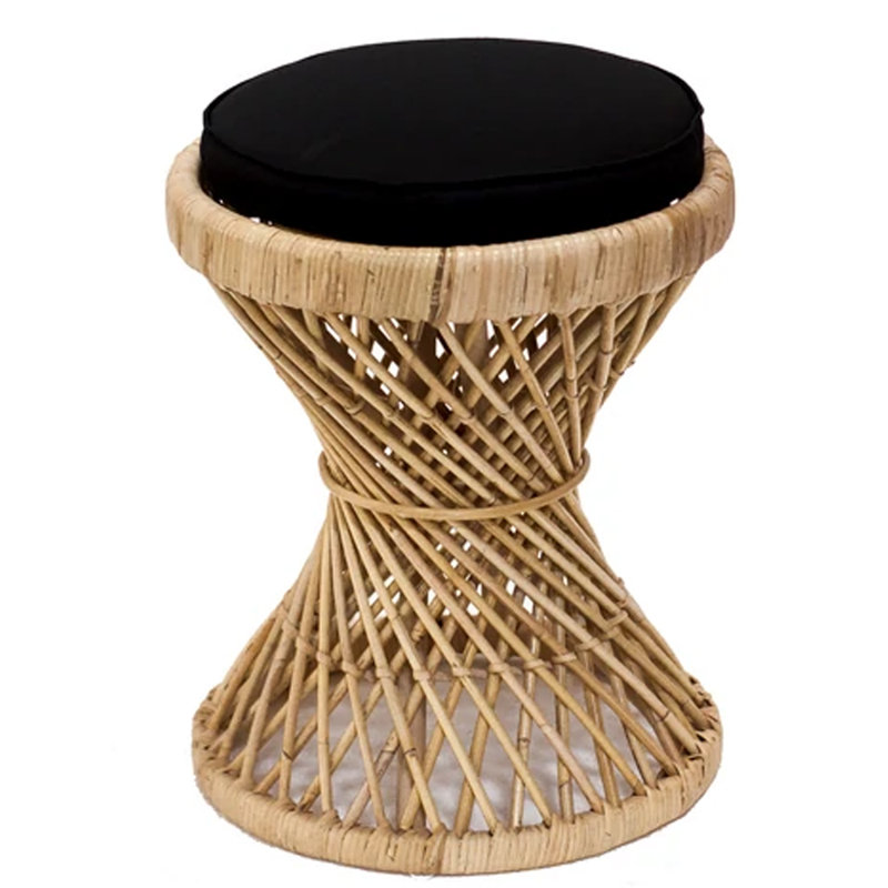 Tabouret rétro au fini naturel