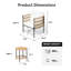 Ensemble de conversation pour 2 personnes avec chaises en corde tissée et table d'appoint