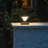 Luxor Black 4x4 and 5x5 Solar LED Deck Post Cap Light with Warm White and Hi/Lo Mode for Backyard and Wood Fence(2-Pack)-97681075