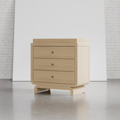 Commode 3 tiroirs avec plateau à langer Santorini