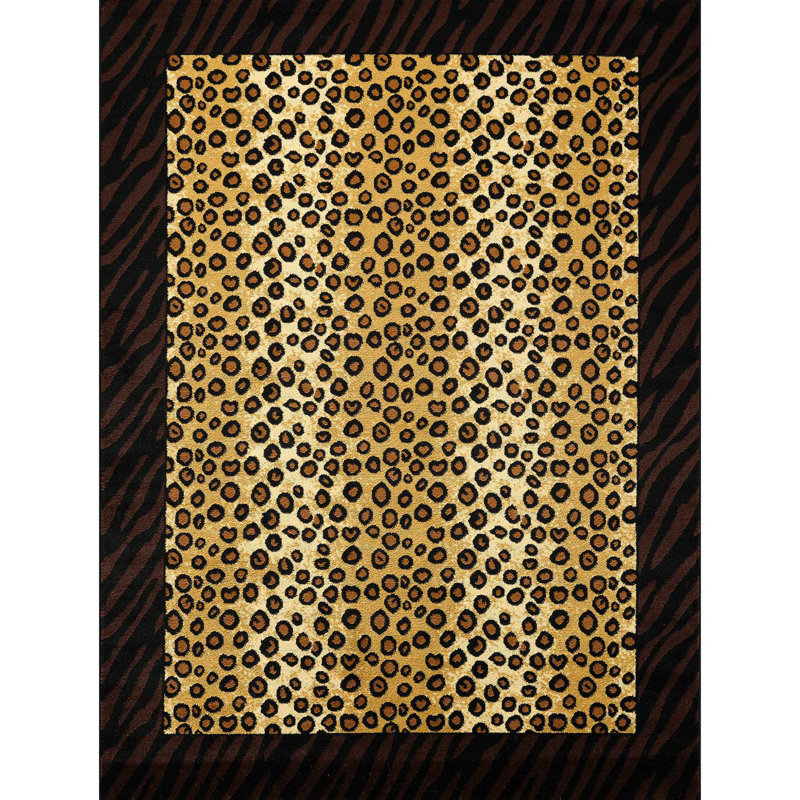 Tribes Multi Animal Print Area Rug, Rectangle 7'10" x 10'3"