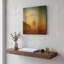 «Open Space» par Philippe Sainte, art mural en métal doré, 12 po x 12 po-1832860178