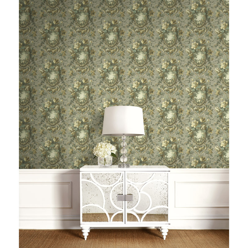 Annada Non-Pasted Floral, Light Brown/Beige
