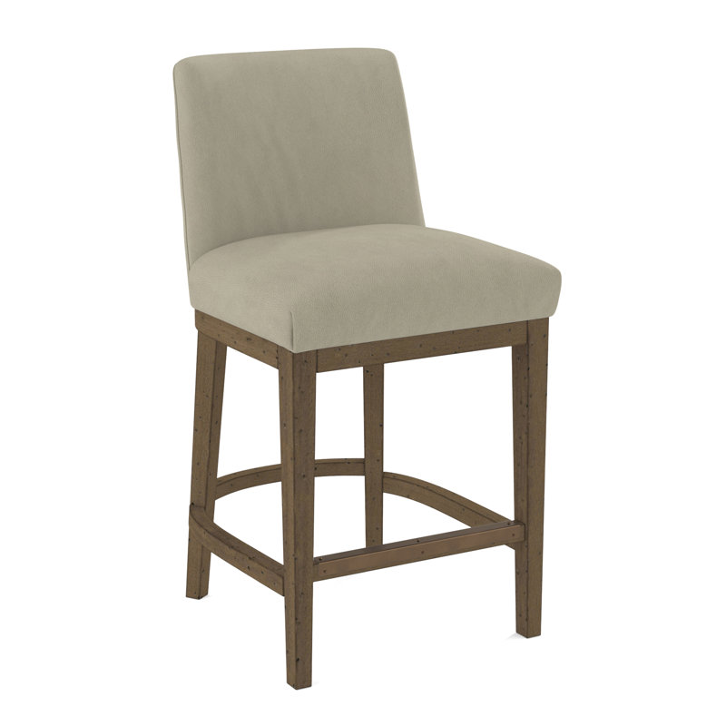 Upholstered Stool, Evolution Pumice, Espresso