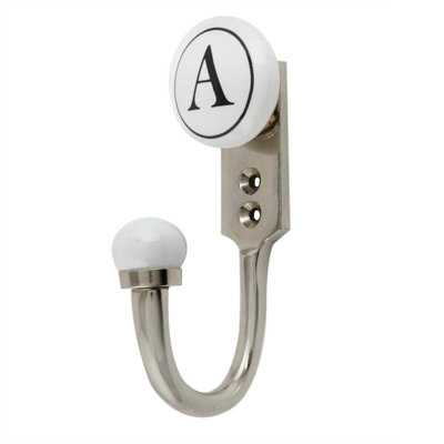 Letter A Ceramic Wall Hook