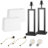 Rogina 28.5" Black Metal Table Lamp Set with USB Type-C Ports and Built-in Outlet-113301795-113301794