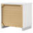 Dulcey White High Gloss 2-Drawer Nightstand