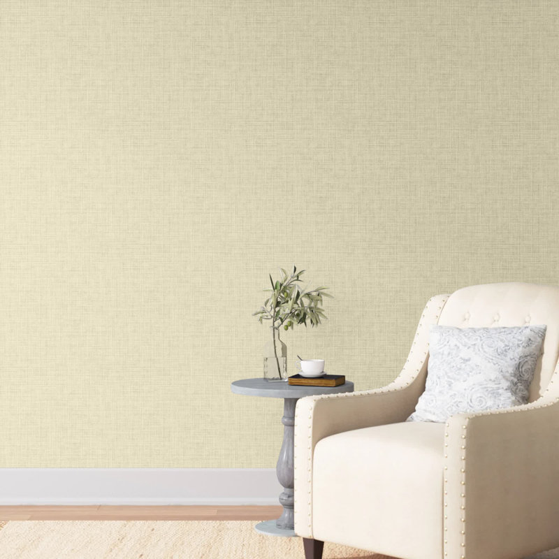 Rouleau de papier peint imprimé L 33 pi x l 20,5 po Amara Linen, Blé