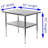 Stainless Steel Work Table with Undershelf. Metal Prep Table. NSF - Certified-49444459