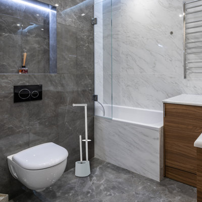 Porte-brosse de toilette en métal 26 po