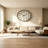 30" Large Oversized Round Brown Wall Clock for Transitional Home Decor