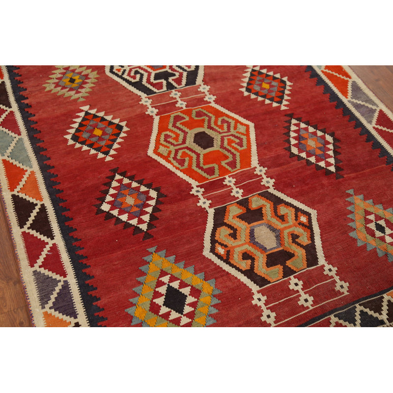 Tapis kilim à teinture végétale 4 x 8