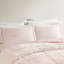 Édredon double / grand - conception de lit en fausse fourrure ombré rosé