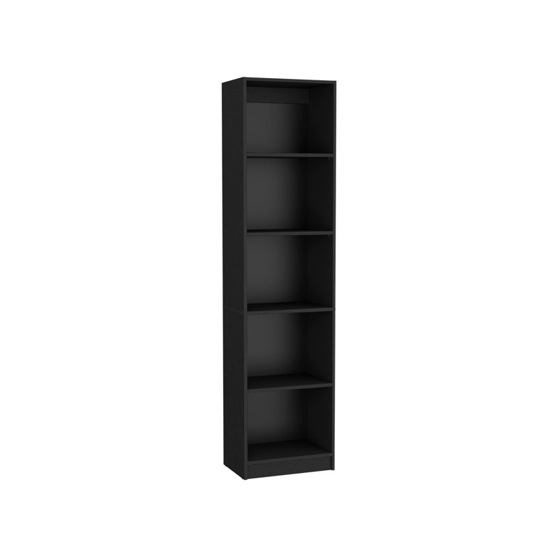 Bibliothèque compacte avec plusieurs tablettes, Noir