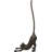Rustic Cast Iron Crouching Kitty Cat With Long Tail Kitchen Paper Towel Holder